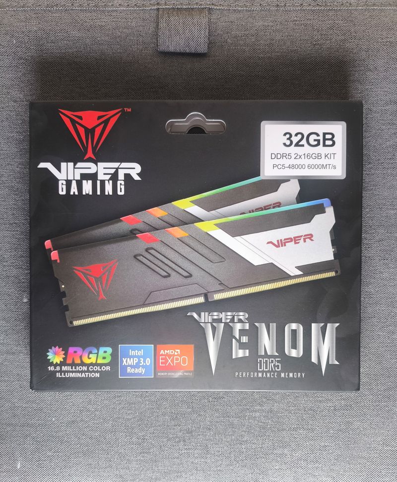RAM DDR5 Patriot Viper RGB 32GB(2x16) 6000MTs CL30