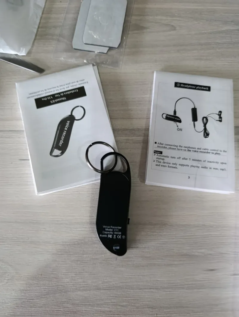 Grabadora de voz portátil 64GB afbeelding 4
