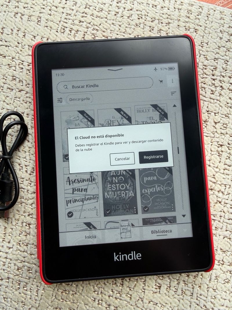 Kindle Paperwhite 10ª Gen + funda + cable + libros afbeelding 6