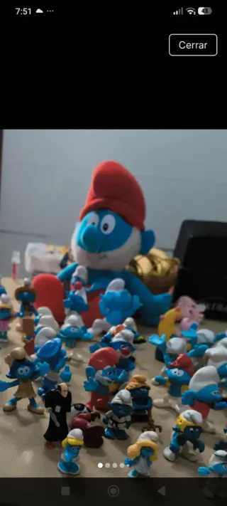 Lote 50 Figuras Pitufos Variados