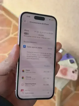 iPhone 15 Rosa 128GB 84% + Fundas