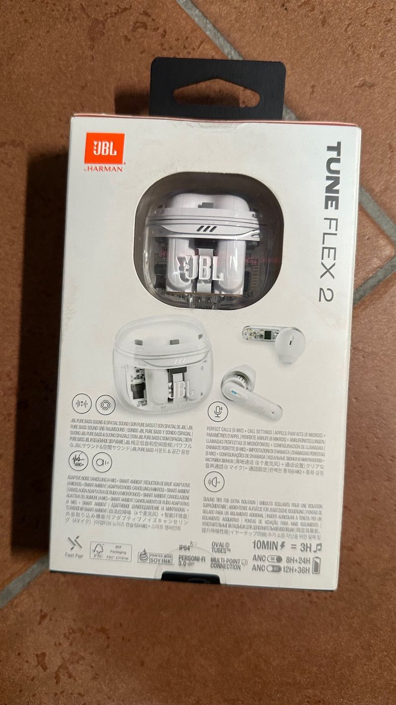 Auriculares JBL TUNE FLEX 2 True Wireless Blancos afbeelding 3