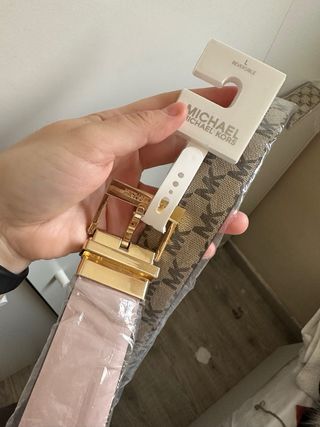 Cinturón Michael Kors Rosa y Marrón