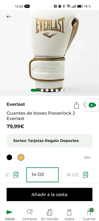 Guantes Boxeo Everlast 14 oz Nuevos