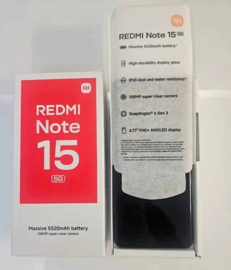 Xiaomi Redmi Note 15 Negro. Sólo entrega en mano. afbeelding 5