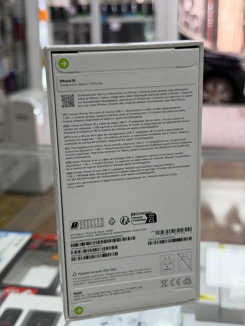 iPhone 16 128GB Negro Nuevo afbeelding 3