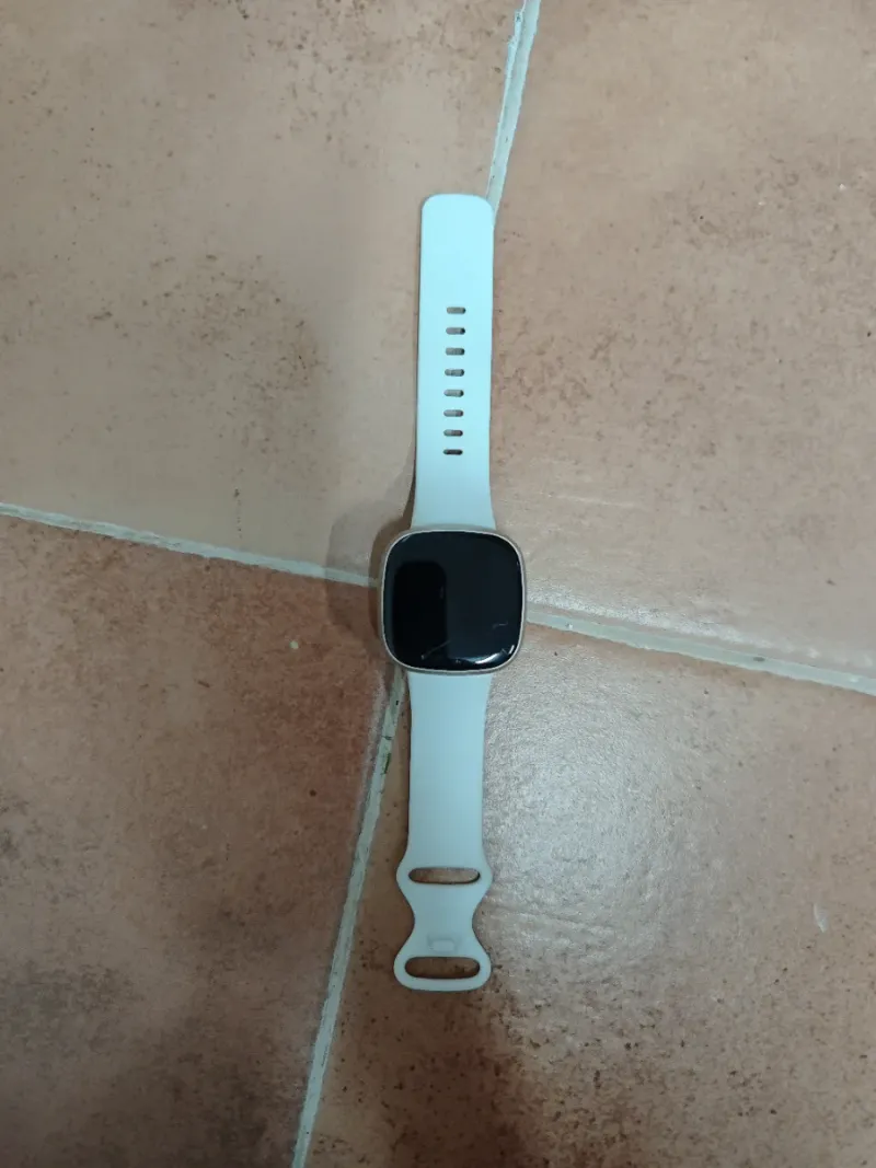 Fitbit Versa 3 Plata y Blanco