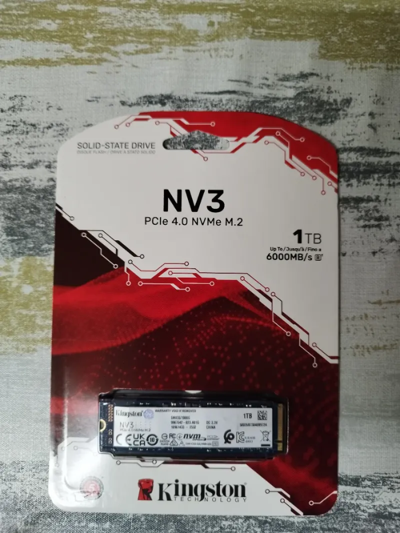 SSD Kingston NV3 1TB PCIe 4.0 NVMe M.2
