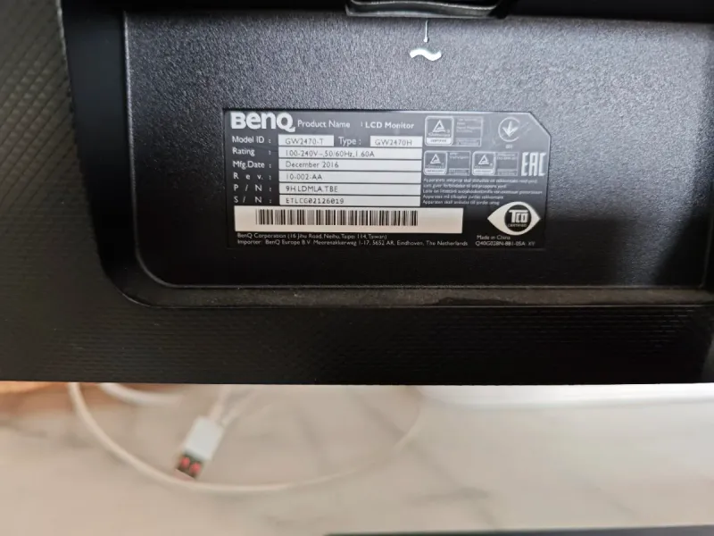 Monitor BenQ 24 Negro afbeelding 3