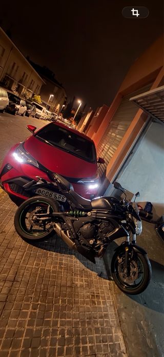 Kawasaki ER-6n (A2) Negra y Verde