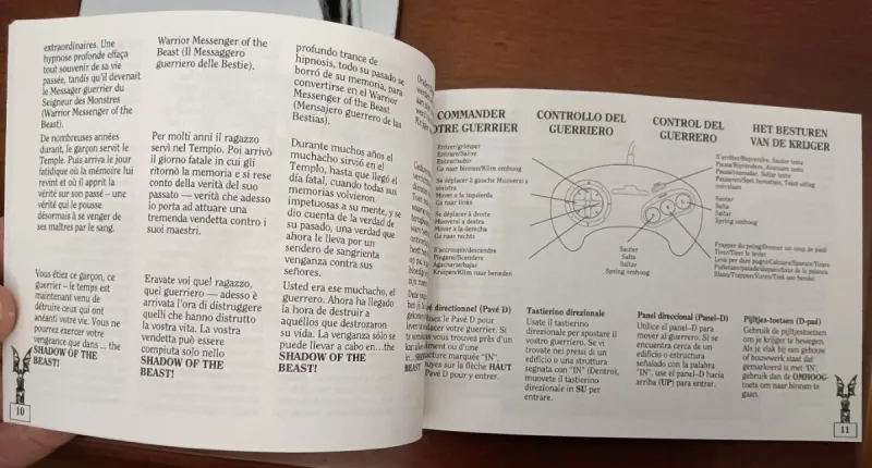Manual Megadrive Shadow of the Beast afbeelding 2