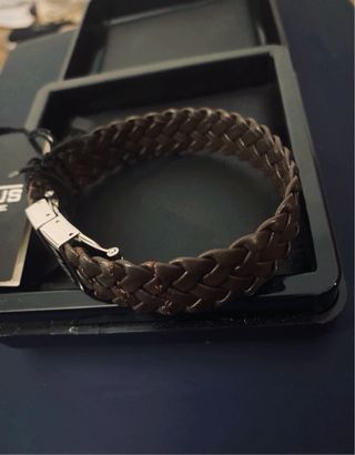 Pulsera Lotus Trenzado Marrón