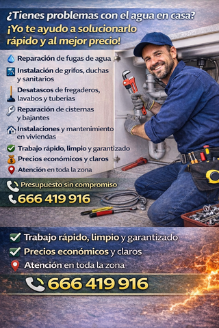 Servicios de fontanería 666 419 916