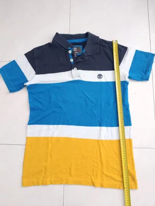 Polo Timberland Taglia L con design a blocchi