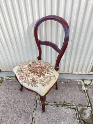 Silla vintage tapizada