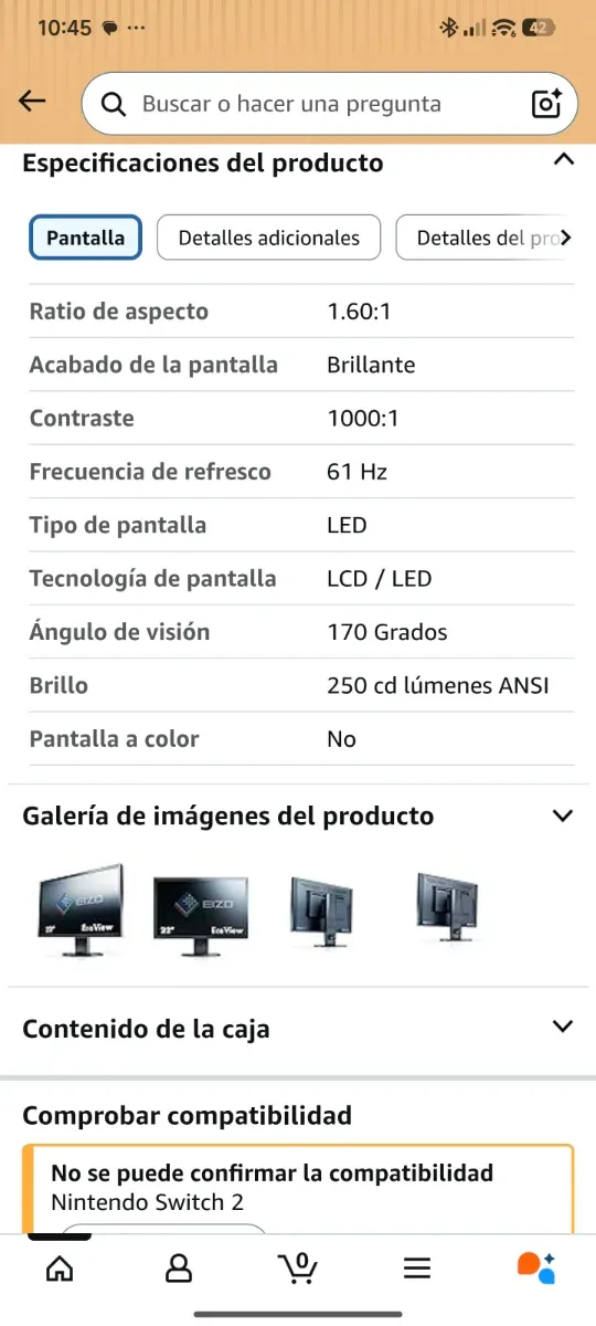 Monitor Profesional Eizo  FlexScan 22 pulgadas afbeelding 4