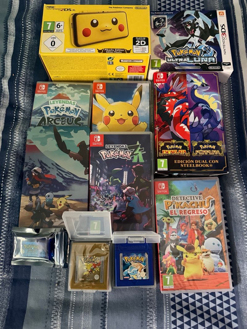Nintendo 2DS XL Pikachu Edition + Juegos