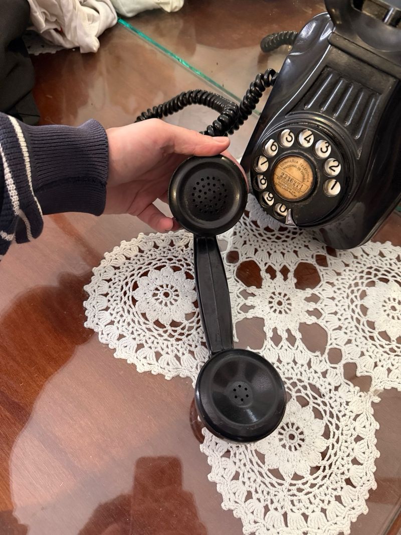 Teléfono Baquelita Antiguo Pared Años 50 afbeelding 4