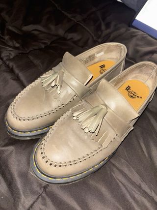 Dr. Martens Mocasines Grises con Flecos