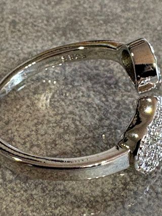 Anello Hamsa Mano Occhio Allah 925 Zirconi