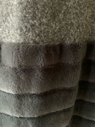 Cappotto lana e pelliccia sintetica XXL