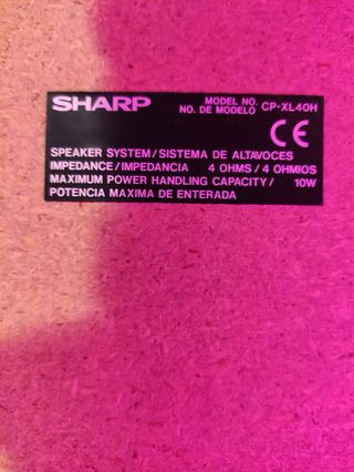 Altavoces Sharp CP-XL40H