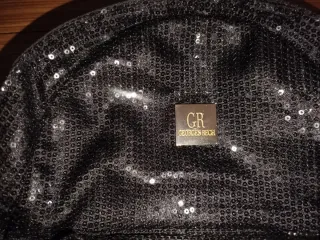 Mochila GR (George Rech) lentejuelas negro