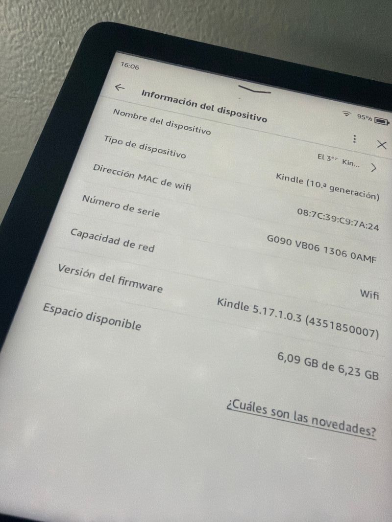 Amazon Kindle 10ª Gen 8GB Negro afbeelding 4