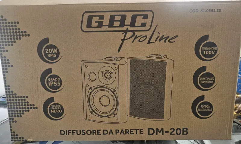 Difusores GBC DM-20B Negro 100V/20W IP55 2 pz afbeelding 2