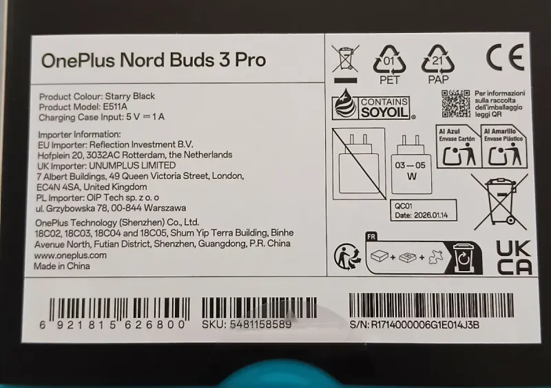 OnePlus Nord Buds 3 Pro Blancos afbeelding 3