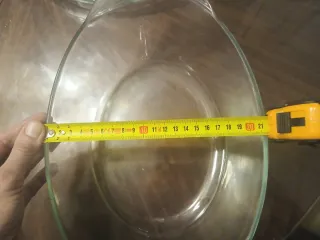 Juego 2 Bandejas de Vidrio Tipo Pyrex Ovaladas