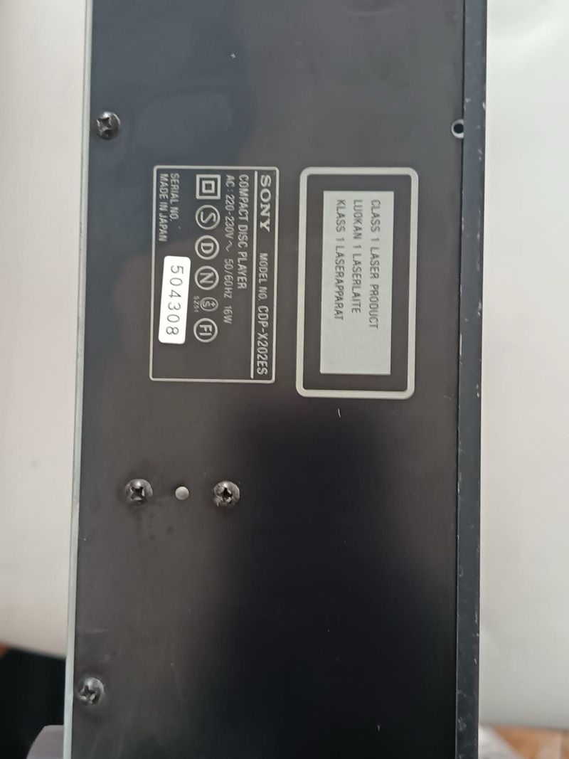 Sony CDP-X202ES Reproductor CD afbeelding 2
