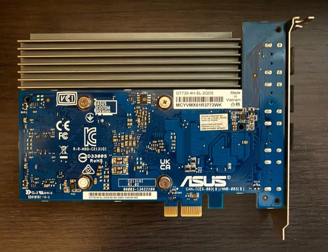 Tarjeta Gráfica Asus GT 730 2GB GDDR5