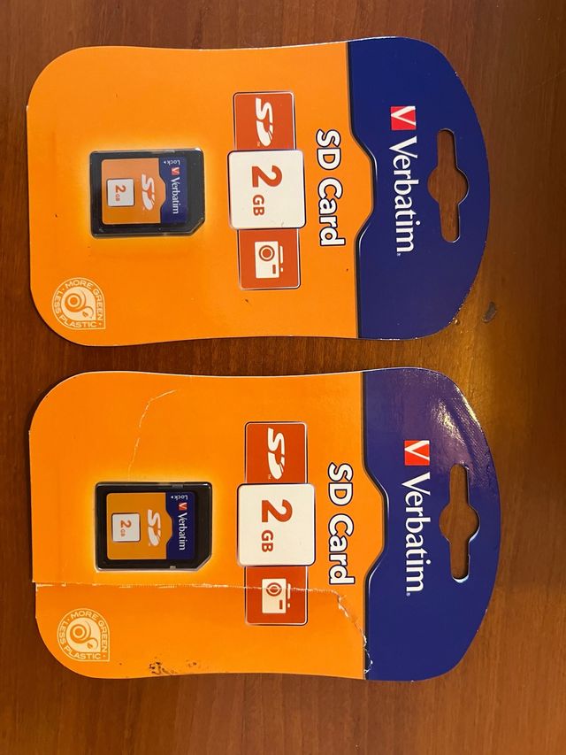 2 Tarjetas SD Verbatim 2 GB