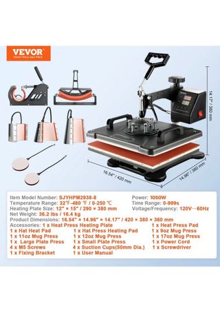 Máquina de Calor VEVOR 8 en 1