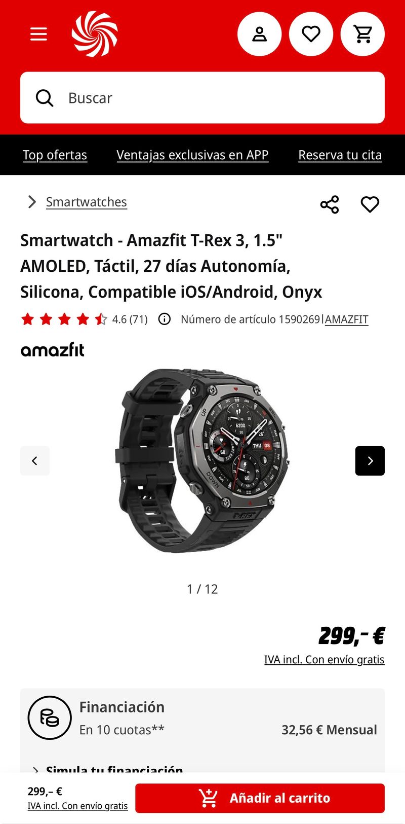 Amazfit T-Rex 3 Smartwatch NFC afbeelding 5