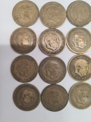 Monedas Una peseta, Franco 1953 (Lote)
