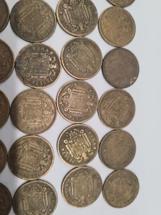 Monedas Una peseta, Franco 1953 (Lote)