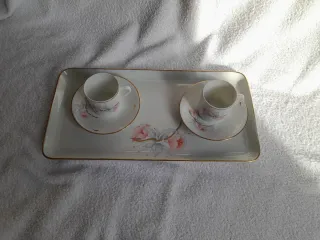 Set Tazzine Limoges con Vassoio