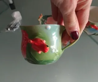 Set 2 Tazze stile Franz Collection Pesce Rosso