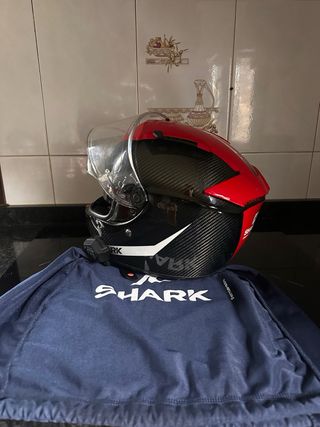 Shark Spees-R Carbon talla M color rojo