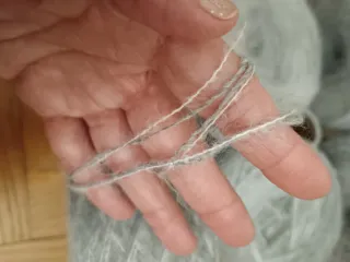 6 gomitoli misto mohair grigio 443 grammi