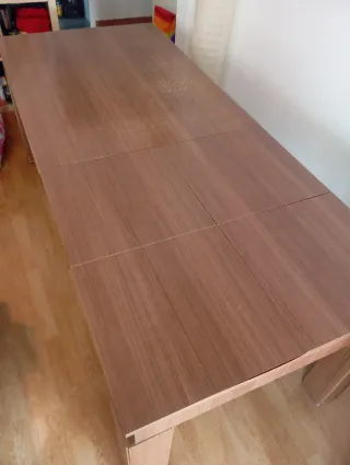 Mesa madera grande anexo extensible -salon comedor