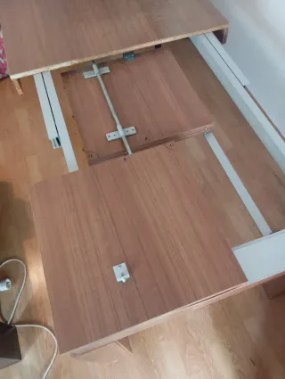 Mesa madera grande anexo extensible -salon comedor