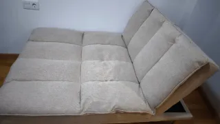 Sofá 2 plazas tela Veka beige/gris