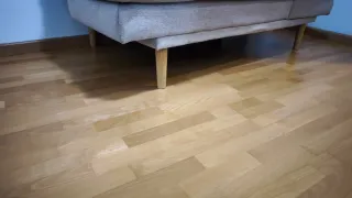 Sofá 2 plazas tela Veka beige/gris