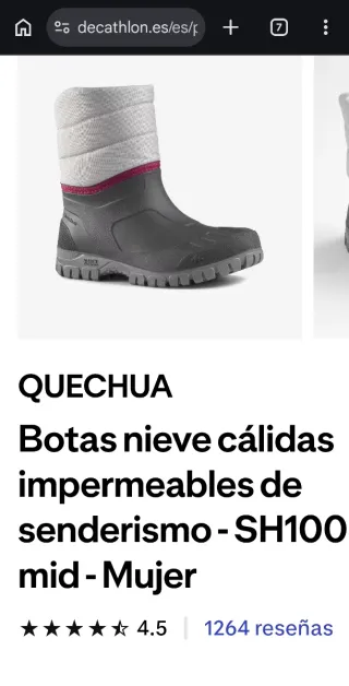 BOTAS NIEVE