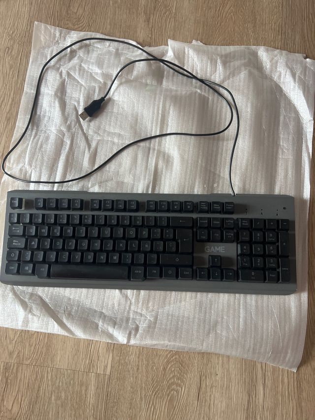 Teclado Gaming USB Negro/Gris