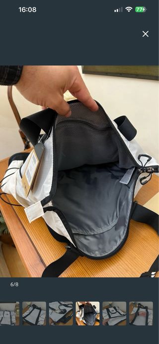 Bolsa The North Face Blanca y Negra