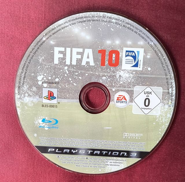 FIFA 10 PS3 PAL ITA Solo disco BLES-00615